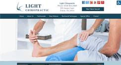 Desktop Screenshot of light-chiropractic.com