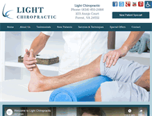 Tablet Screenshot of light-chiropractic.com